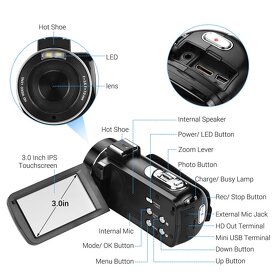 DV profesionální digitální videokamera CMOS snímač - 5