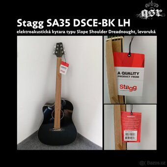 Stagg SA35 DSCE-BK LH - 5