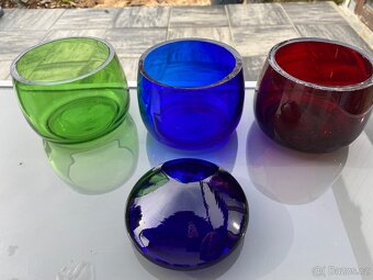 Skleněné barevné dózy, min 30ks - ZDARMA - 5