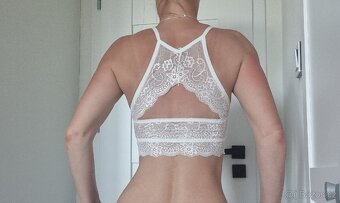 Nová dámská krajková podprsenka push up 75 B bralette - 5
