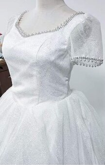 NOVÉ TŘPYTIVÉ svatební šaty do TANEČNÍCH - 5