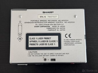SHARP MD-MS200H MD Walkman MiniDisc přehrávač/rekordér - 5