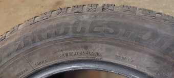 2 zimní pneumatiky BRIDGESTONE 215/65R17 99H 6,00mm DOT 2022 - 5