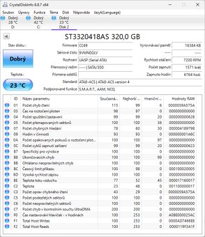 ST3320418AS, 7.200 RPM, SATA II 300, 16 MB cache. - 5