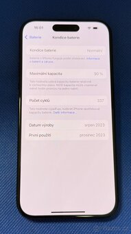 iPhone 15 Pro 256GB Blue Titanium, pouze 2x E-SIM - 5