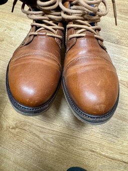 Zimní panské kožené boty vel.42 - 5