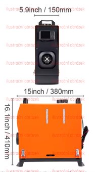 Naftové topení typ Vevor 8kw - 5