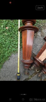 Nohy a další součástí starého klavíru - 5