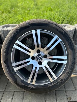 Prodám alu kola 4x100 r16 s letní pneu 205/55/16 - 5