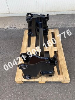 Nový rychloupínač + paletizační vidle na JCB 3/4CX bagr - 5