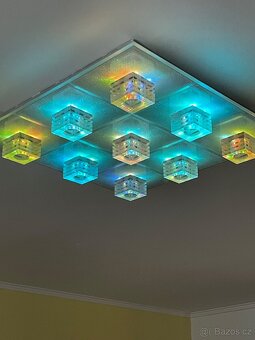 Světlo stropní designové, 60x60cm, perfektní stav - 5
