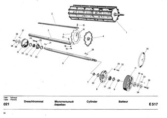 Kombajn E 517 katalog náhradních dílů - 5