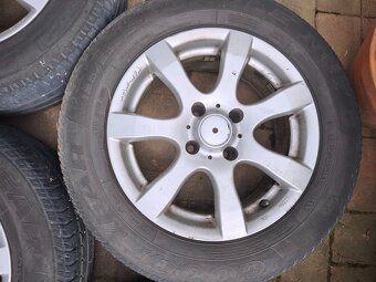 ALU Kola 15, 4x hliník PEUGEOT,CITROEN ,letní pneu 195/65R15 - 5
