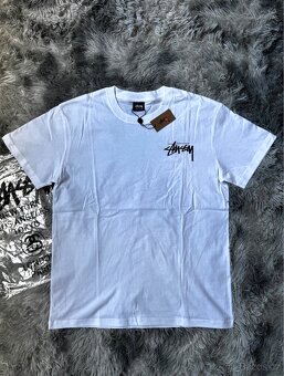 Stüssy bílé tričko reddice velikost M - 5
