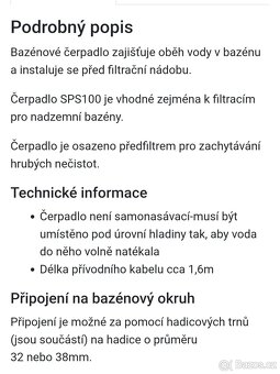 Čerpadlo Marimex SPS100 - 5