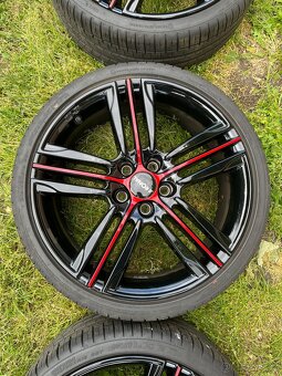 Prodám alu Ronal 5x112 r19 letní pneu 215/35/19 - 5