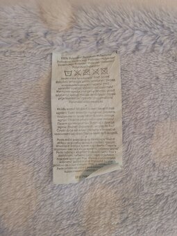 Deka (3ks) do kočárku či postýlky - modrá s mráčky - 5