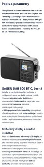 Digitální radio GoGEN DAB 500 BT C - 5