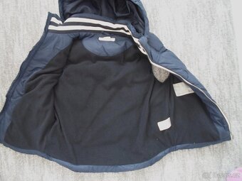 Modrá zateplená vesta vestička H&M - 146, 152, 158 - 5
