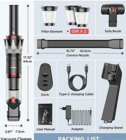 Nový vysavač, Bezdrátový ruční vysavač VCNEL, vysavač do aut - 5