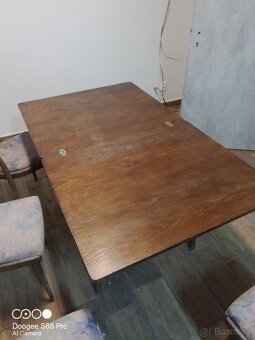 Retro jídelní stůl a židle - 5