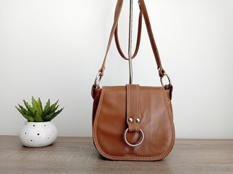 Genuine Leather dámská malá kabelka kožená - 5