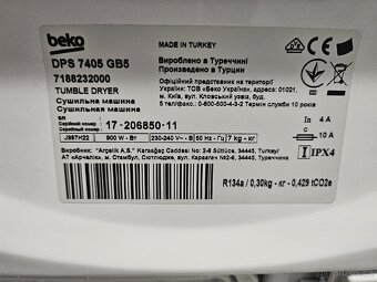 Sušička Beko 7kg - 5