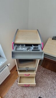 Rostoucí psací stůl MOLL, světlo, kontejner - 5