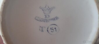 SET 4 KS VINTAGE KERAMICKÝCH HRNKŮ -ČESKOSLOVENSKÁ VÝROBA DE - 5