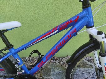 Značkové dětské kolo Superior 24" (modrá/červená) - 5