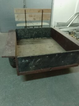 Masivní vozík,vozíček,vlečka domácí výroby,jako vari - 5