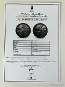 Oficiální pamětní medaile IIHF v pravém puku 2023 - 5