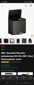 Recyklační odpadkový koš 20L a 9L - 5