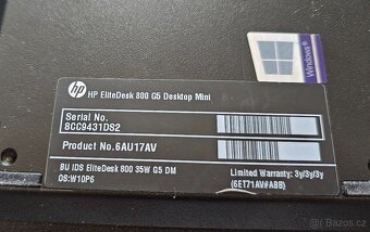 MINI PC HP ELITEDESK 800 G5 i5/32GB/512GB/WiFi6/BT/W11ProCZ - 5