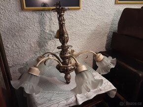 Pěkný starožitný lustr - 5