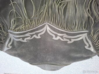 Westernová kozena bunda s třásněmi - 5