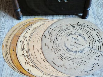 Starožitný hrací stroj, flašinet Ariston, 1890 - 1900 - 5