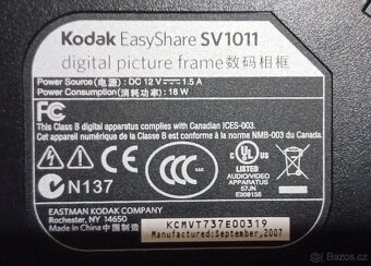 Fotorámeček LCD KODAK Easyshare SV1011 - 5