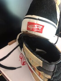 Boty - Supreme X Vans blood and semen sk8-hi - 5