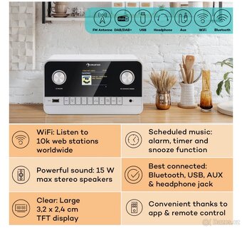 Internetové rádio Auna Connect 100MKII - 5