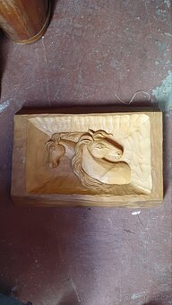 Dřevěný obraz koní - 5