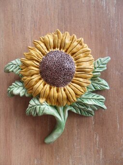 Dekorace - slunečnice,do pergoly, na zeď - 5