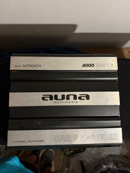 Subwoofer Axton CAB 609 2x250 RMS+zesilovač AUNA ALP404CH - 5
