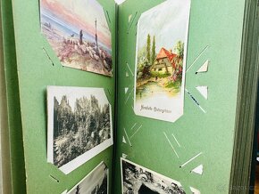 Secesní album na pohlednice, plné ( cca 160ks ) - 5