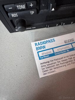 BMW E36/30/32 radio Reverse RDS - 5