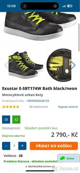 Boty na motorku EXUSTAR - 5