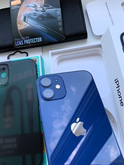 JAK NOVÝ - Apple Iphone 12 MINI 64GB BLUE -- KRÁSNÝ STAV -- - 5