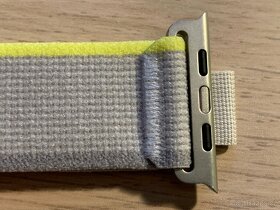 nový řeminek na Apple Watch ultra, žluto-béžový Trailový tah - 5