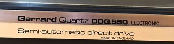 GRAMOFON GARRARD QUARTZ DDQ 550 (Rok 1981) HIGH END ,ANGLIE - 5