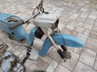 Jawa 50 pionyr, typ 20, puvodni lak holubi modr - 5